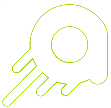 Linha decorativa verde