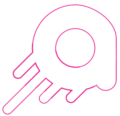 Linha decorativa rosa